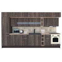 Bucatarie BIGMAR 370 B Wenge / Decor 7648